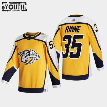 Nashville Predators Pekka Rinne 35 2020-21 Reverse Retro Authentic Shirt - Kinderen